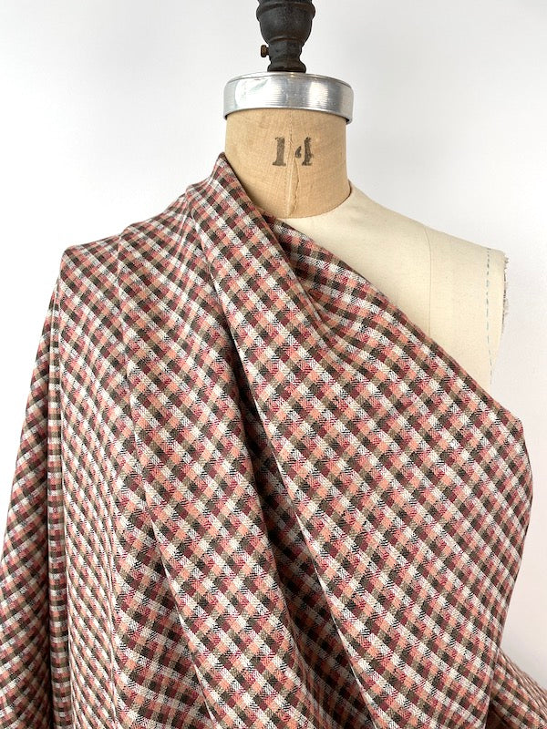 Lino Textil - Killarny Linen - Brown and Mauve
