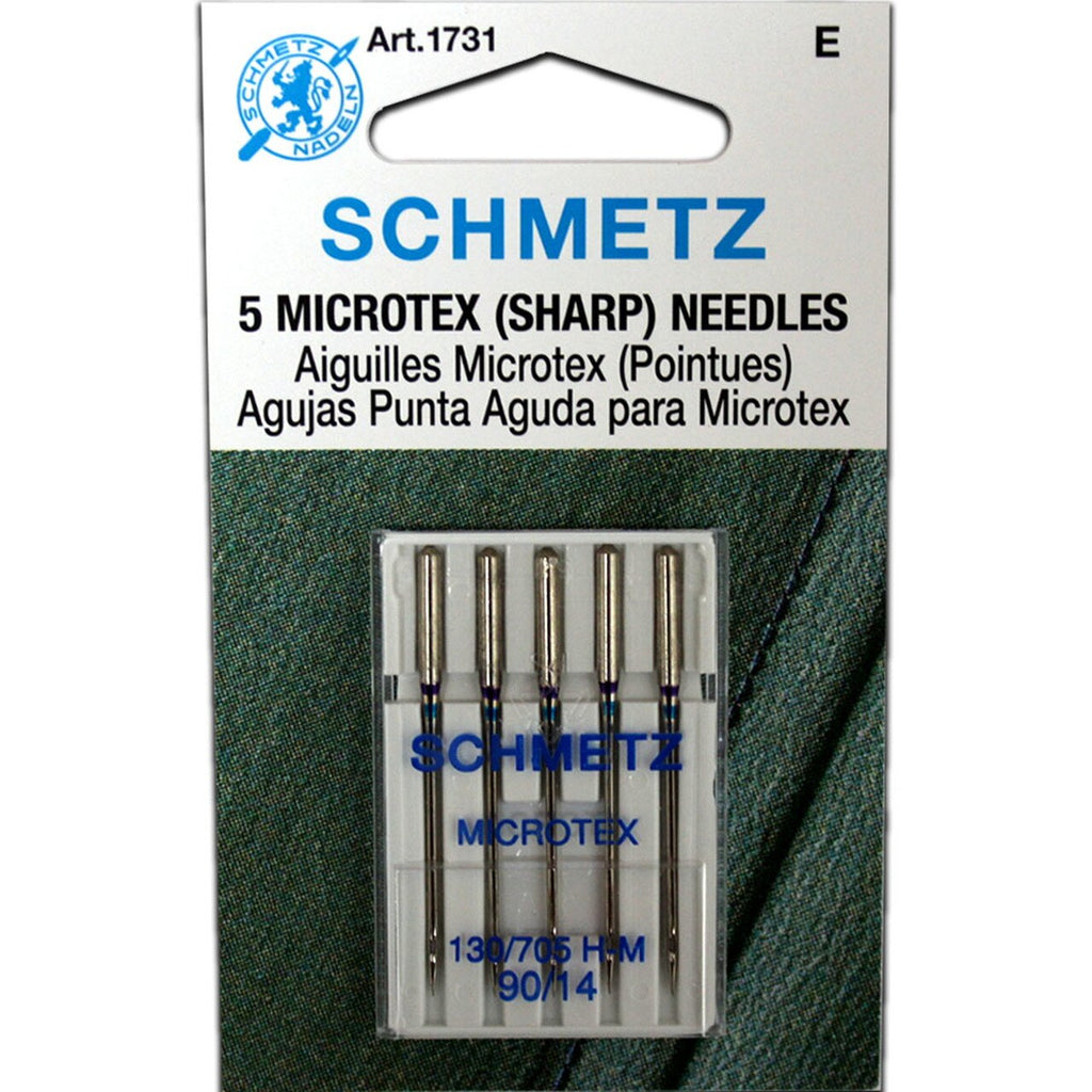 Microtex Sharp Schmetz Sewing Machine Needles Pack of 5 