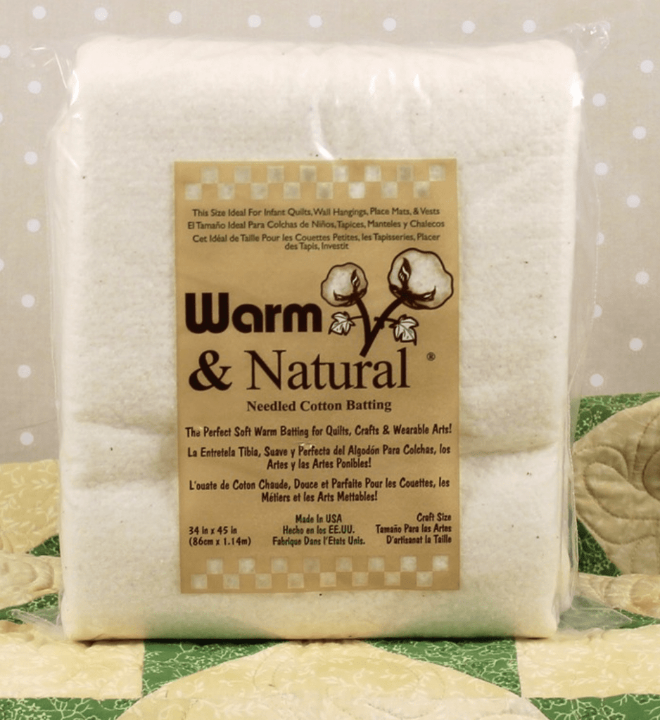 Warm & Natural, Needle Cotton Batting, Craft Size Pack: 34 in x 45 in