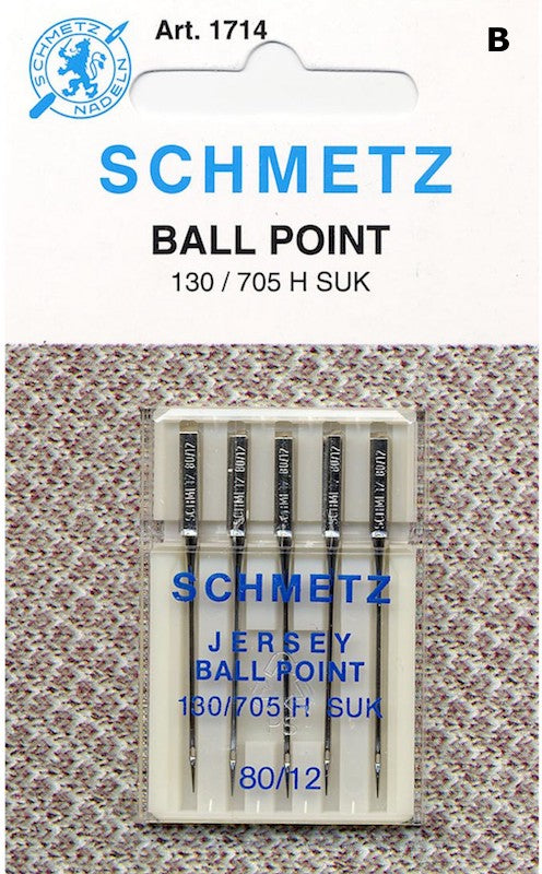 Schmetz Ball Point Jersey Machine Needles, Multipack of 10