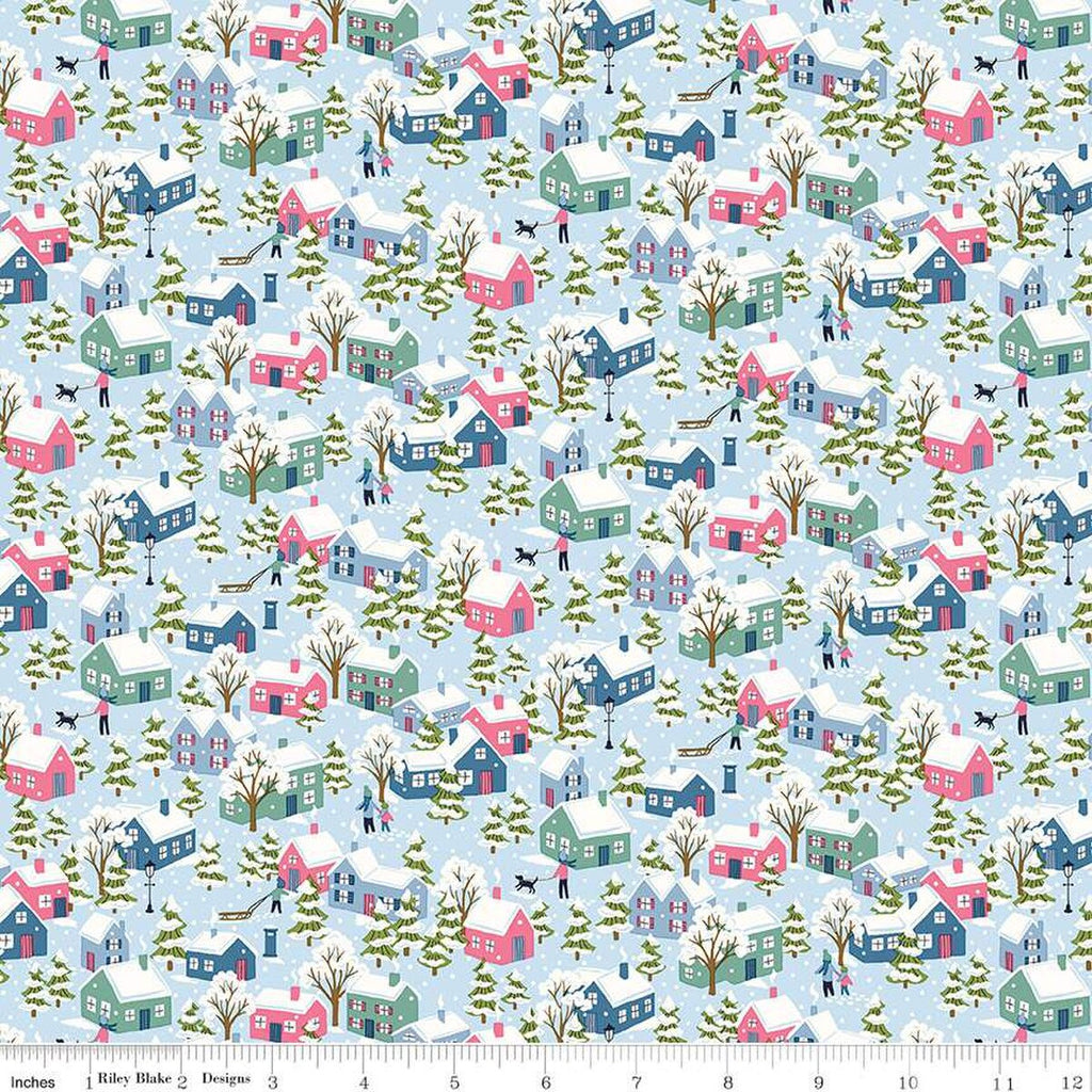 Riley Blake - Liberty - Festive Greetings - Festive Village