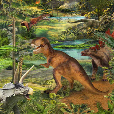 Windham - Prehistoric Paradise - A Window Into The Past - Lush Greens - Panel