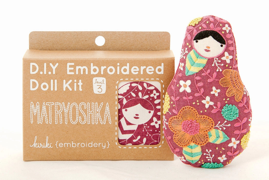 Kiriki Press - Level 3 DIY Embroidered Doll Kit - Various