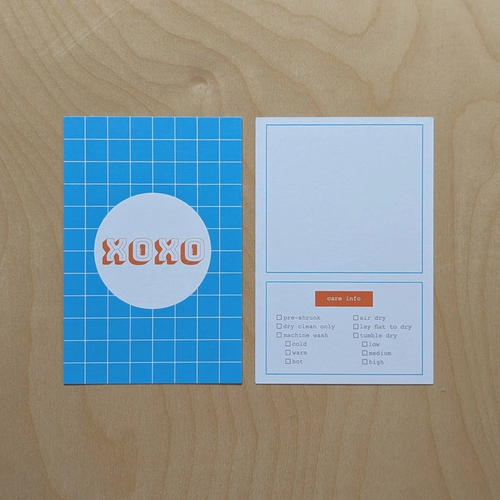 SALE - Kohamche - Care Instruction Cards - Various