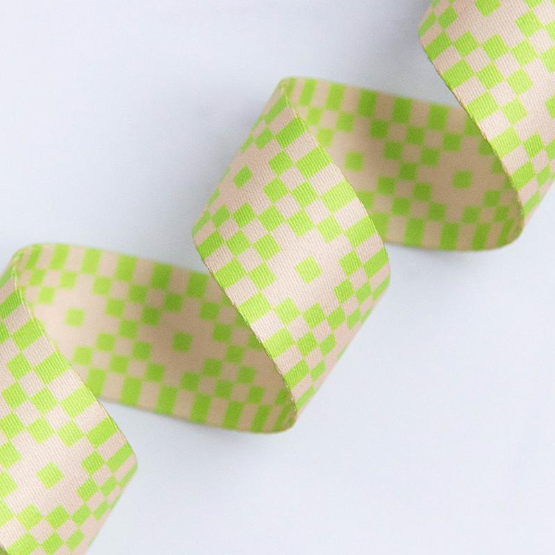 Ruby Star Society - 1.5" Webbing - Bitmapped - Neon Yellow