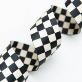Ruby Star Society - 1.5" Webbing - Checker - Black and Natural