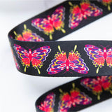 Ruby Star Society - 1.5" Webbing - Glow Moth - Black