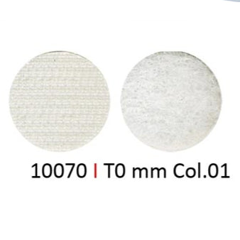 1 Pair 3/4" Adhesive Hook and Loop - White