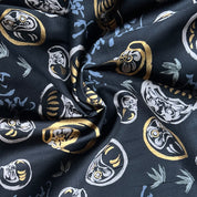 Hokkoh - Cotton Dobby - Metallic Wagara on Black