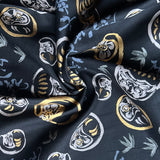 Hokkoh - Cotton Dobby - Metallic Wagara on Black