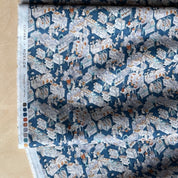 Hokkoh - Cotton Lawn - Busy Animal Kitchen - Blue