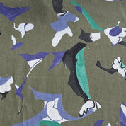 Hokkoh - Linen/Cotton Sheeting - Abstract Color Shapes - Olive Green
