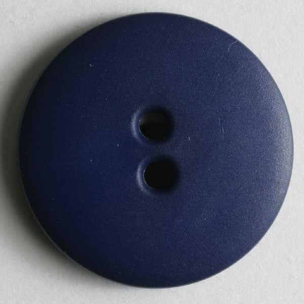 Dill - Two Hole Button - 13mm - Eggplant