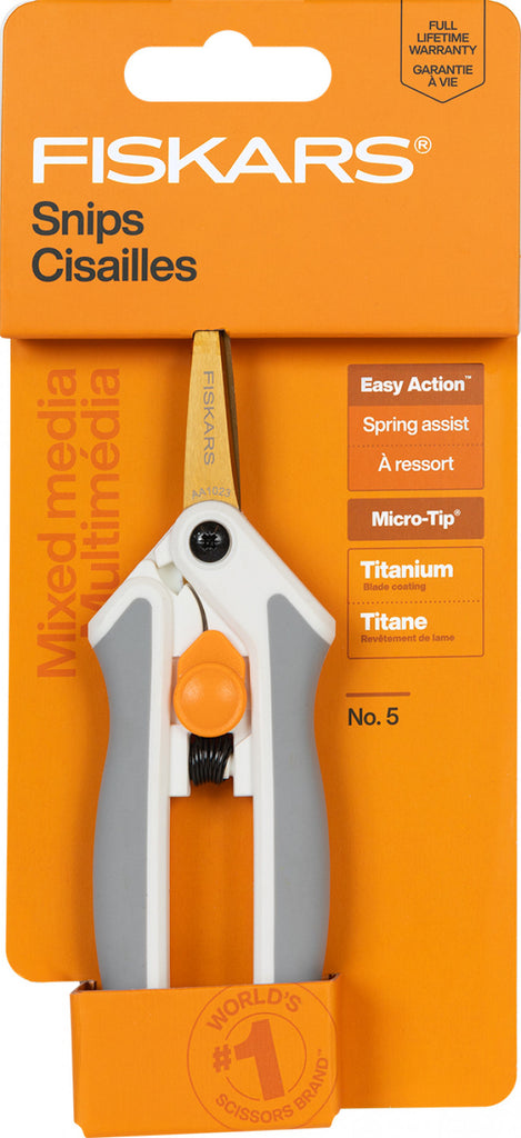 Fiskars - Easy Action Micro-Tip Titanium Scissors - 5"