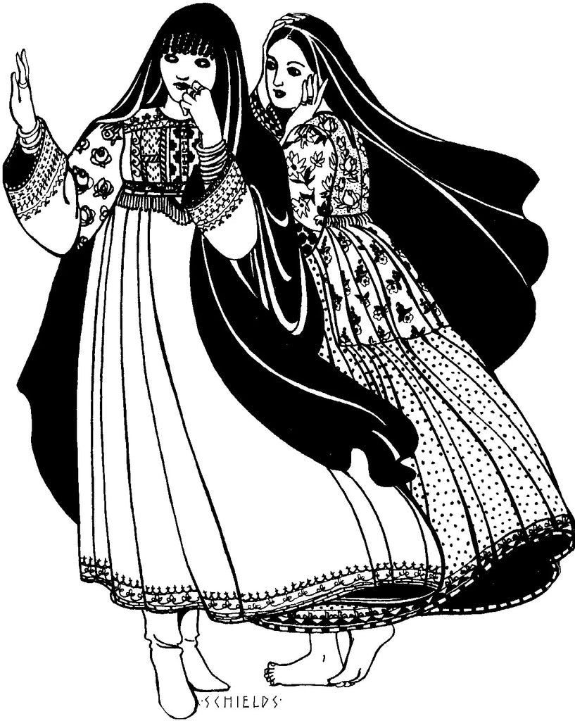 Folkwear - 107 Afghan Dress - PDF and Printed Pattern