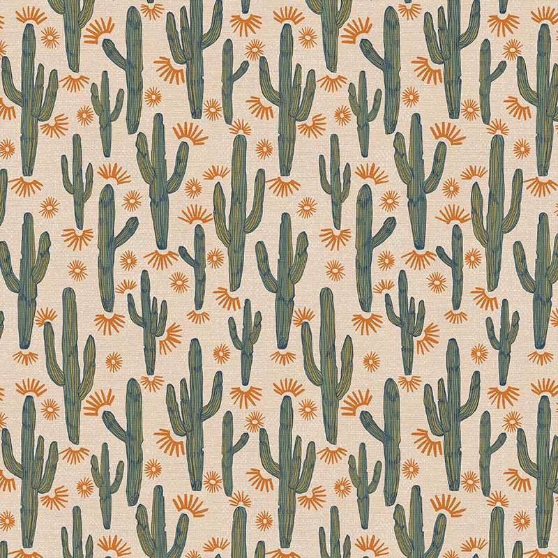 Paintbrush Studio - Saguaro Searching Saltgrass - Dancing Saguaro Cactus - Green