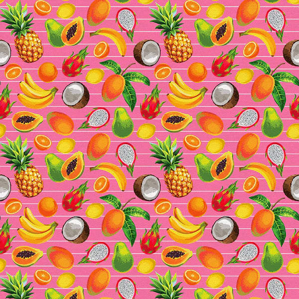 Paintbrush Studio - Tropicana - Striped Fruit - Pink