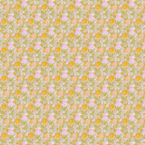 Paintbrush Studio - Petite Petals - Bouquet - Gold on Blue