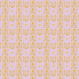 Paintbrush Studio - Petite Petals - Squares - Gold on Pink