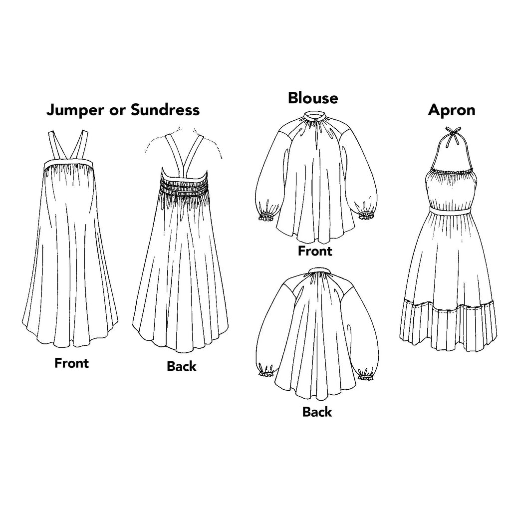 Folkwear - 128 Russian Settlers' Dress - PDF and Printed Pattern
