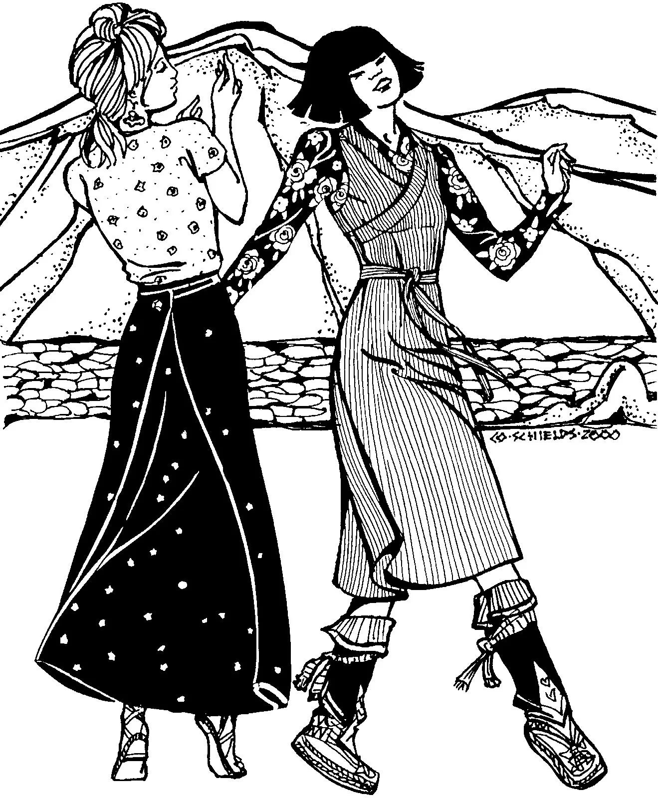 Folkwear - 131 Tibetan Chupa - PDF and Printed Pattern