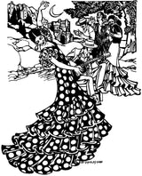Folkwear - 140 Flamenco Dress and Practice Skirt - PDF and Printed Pattern