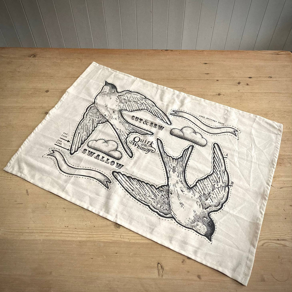 Cut and Sew Tea Towel - Swallow