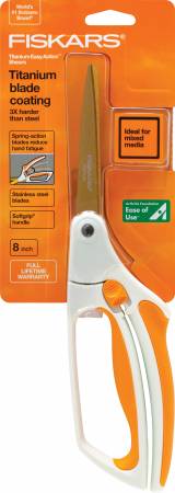 Fiskars - Soft Touch Easy Action Titanium Scissors - 8"