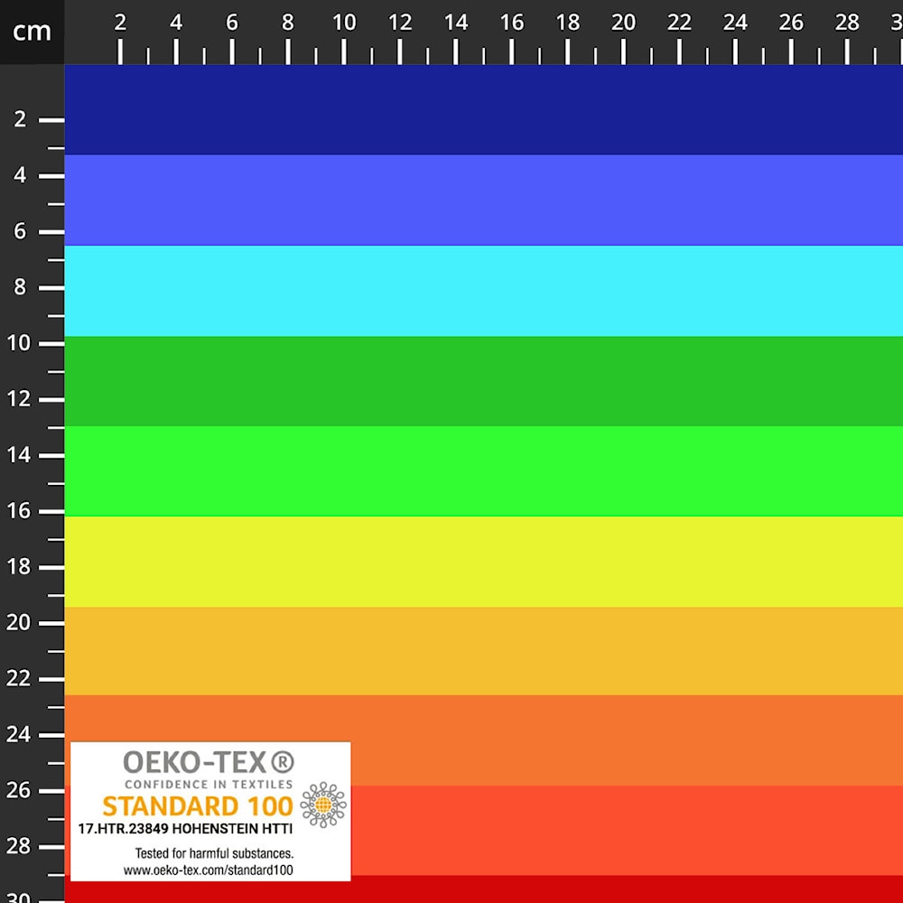 Avalana Knit Jersey - Wide Rainbow Stripe