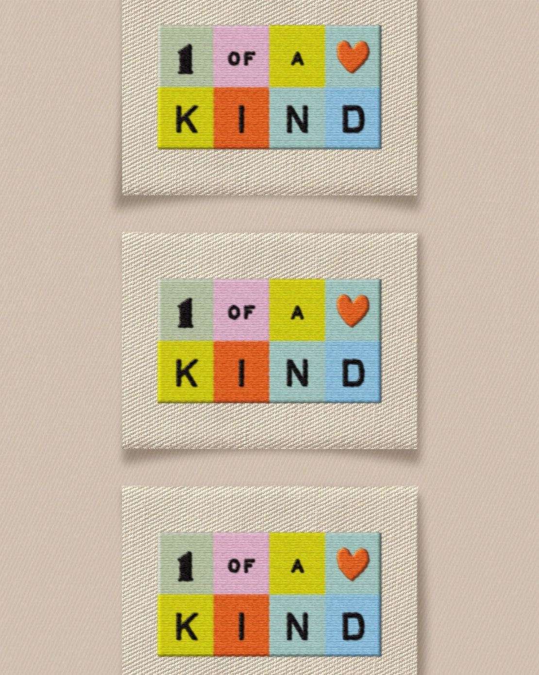 Matchy Matchy Sewing Club - One of A Kind Rainbow Woven Labels