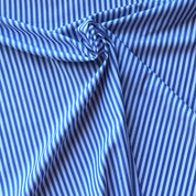 Deadstock - Woven Cotton Stripe - Blue & White