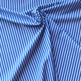Deadstock - Woven Cotton Stripe - Blue & White