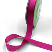 Hand-Dyed Silk Ribbon - 1/2" - Fuschia