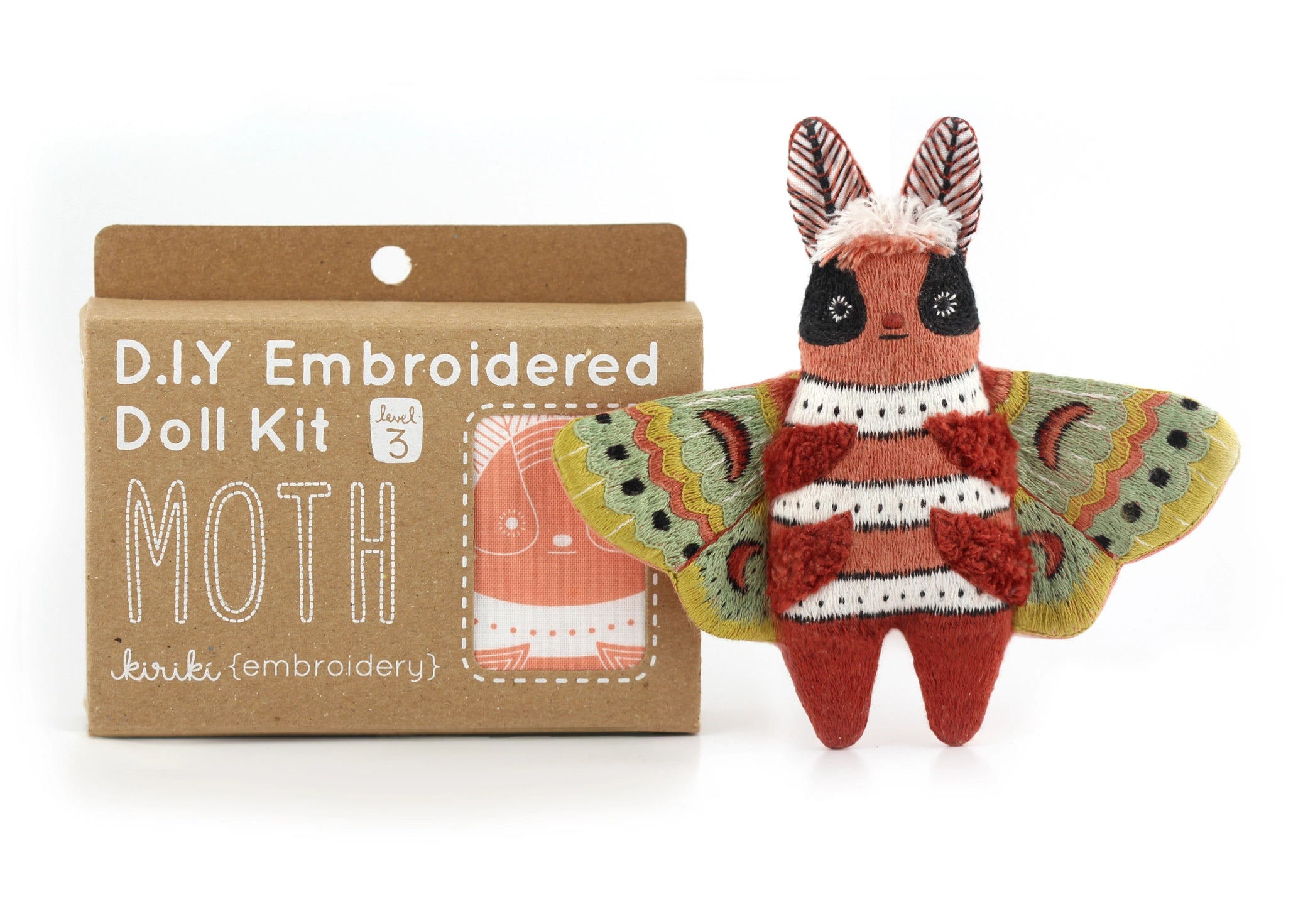 Kiriki Press - Level 3 DIY Embroidered Doll Kit