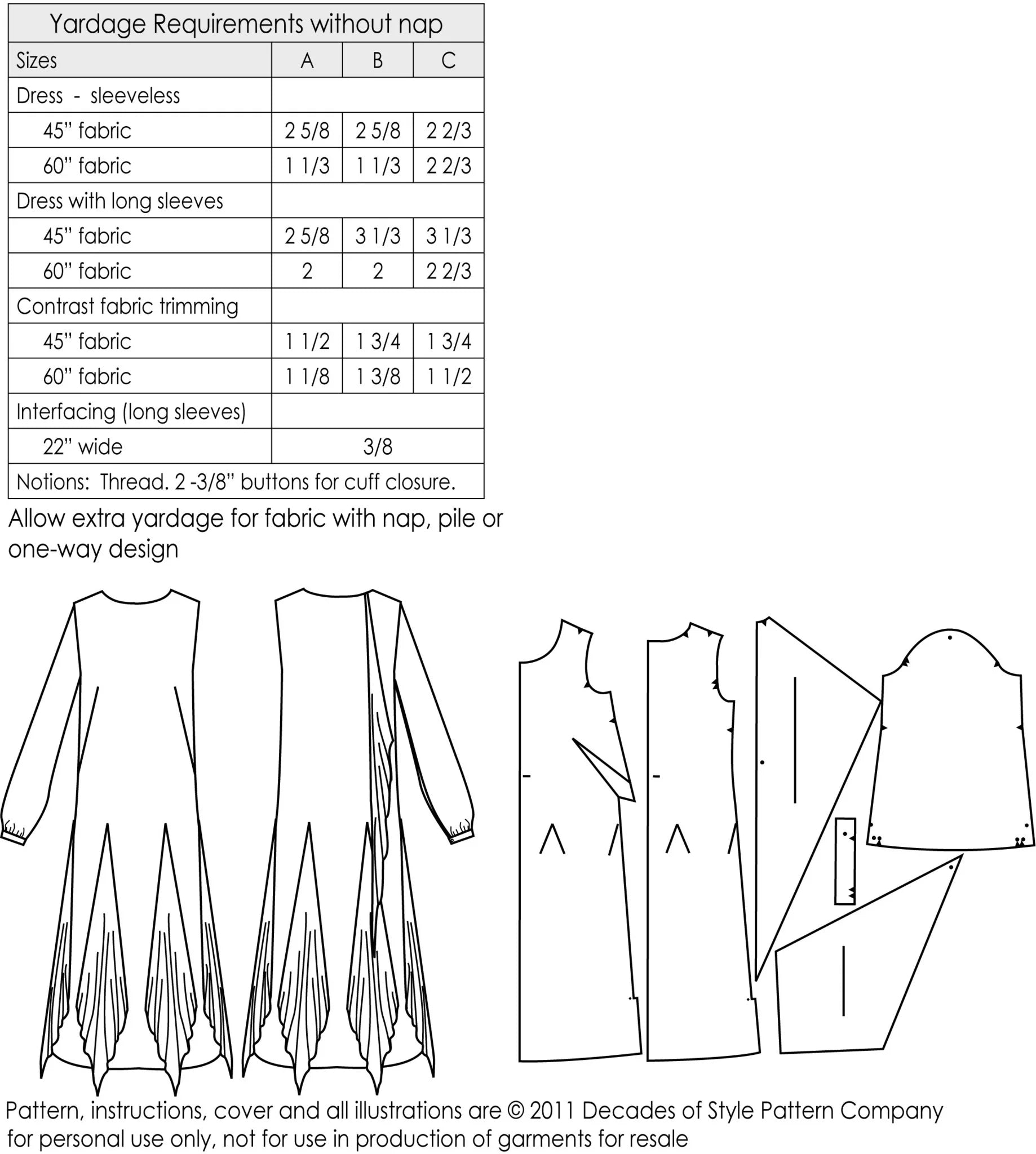 Decades of Style - #2003 1920s Hazel's Frock - PDF and Printed Pattern