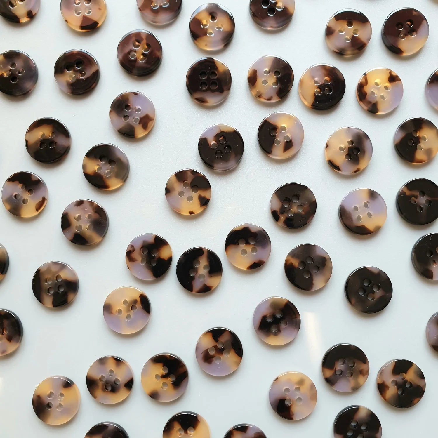Pigeonwishes - 15mm Shirting Button Set - Various Colors/Shapes