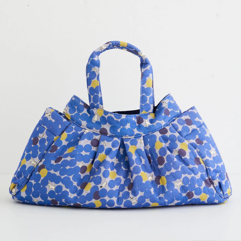 Kokka - Cotton/Linen Sheeting - Marble SUD Tree Dot - Blue