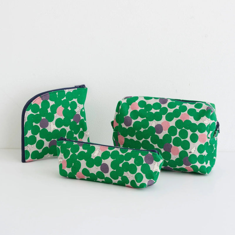 Kokka - Cotton/Linen Sheeting - Marble SUD Tree Dot - Green