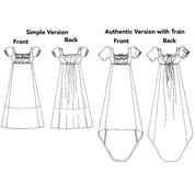 Folkwear - 215 Empire Dress - PDF and Printed Pattern