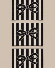 Matchy Matchy Sewing Club - Black Bow Large Woven Labels