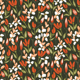 Cloud 9 - Crimson and Evergreen - Sparkling Midnight Blooms