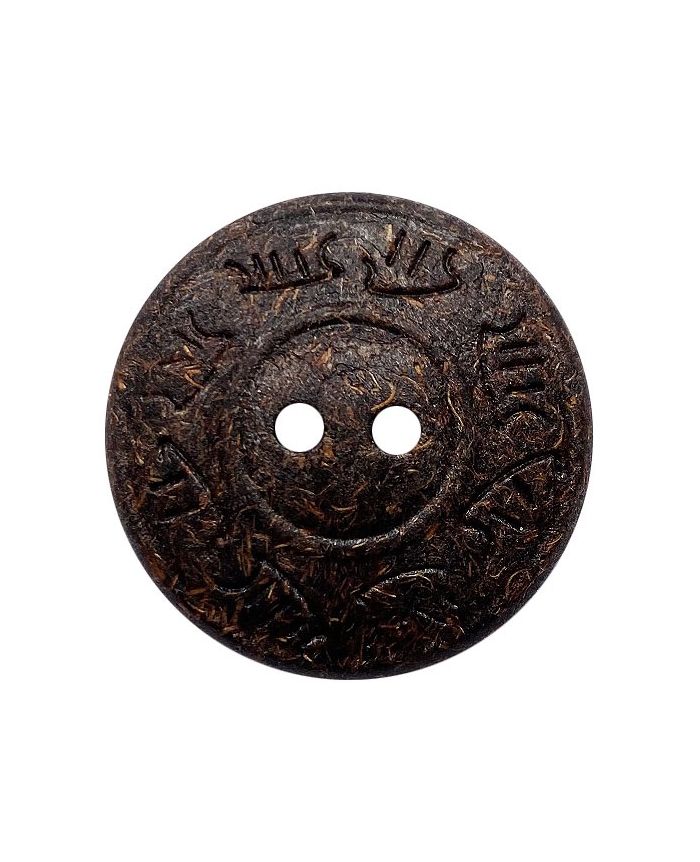 Dill - Carved Coconut Button - 18mm