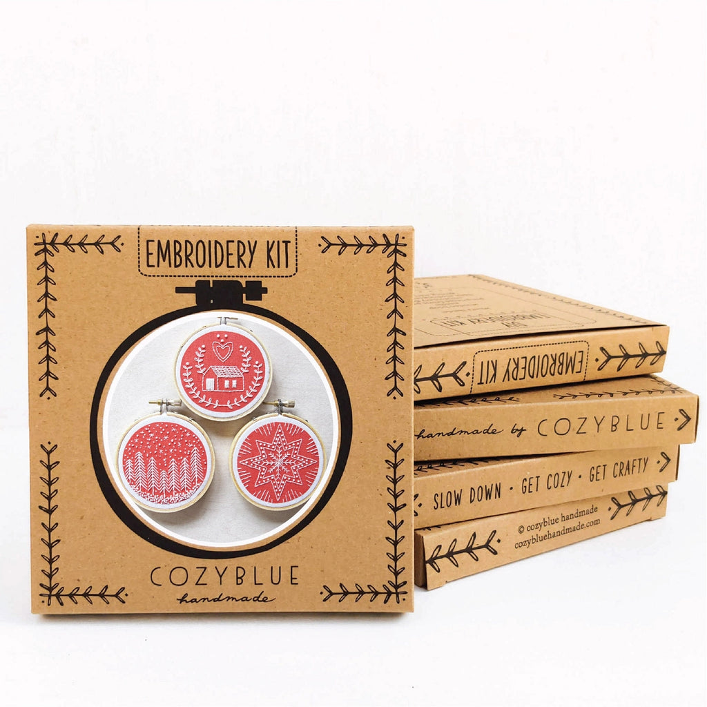 Cozyblue Handmade - DIY Embroidery Kits - Various Designs