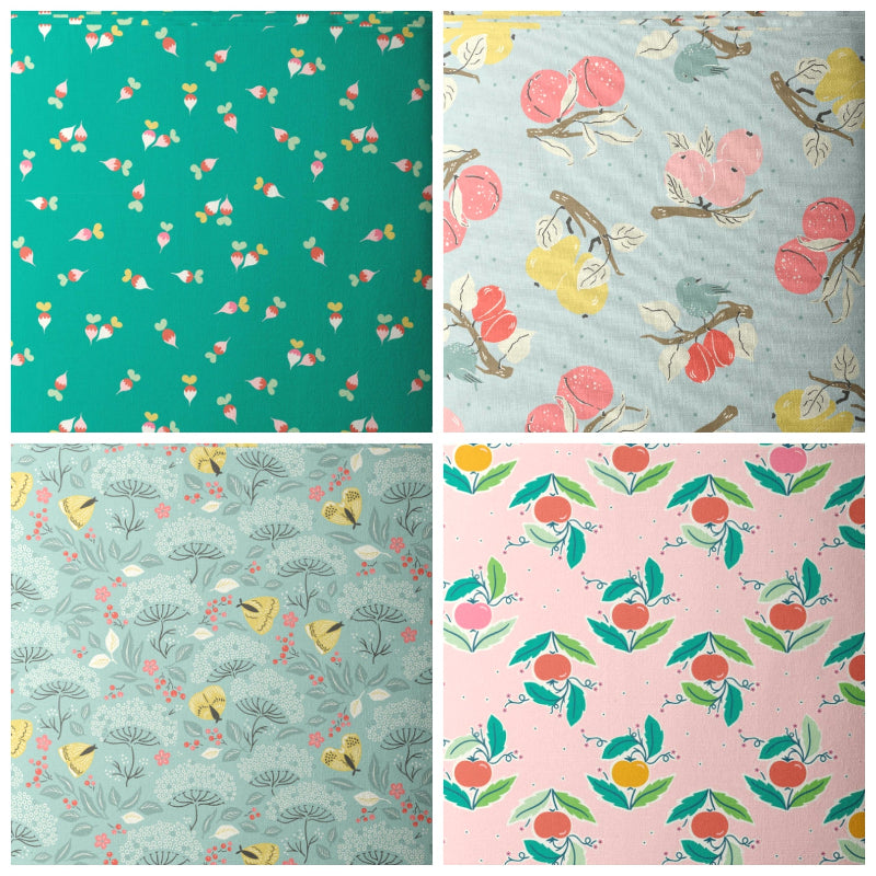 Cloud 9 - Vine Ripened + Cottage Garden - Fat Quarter Bundle