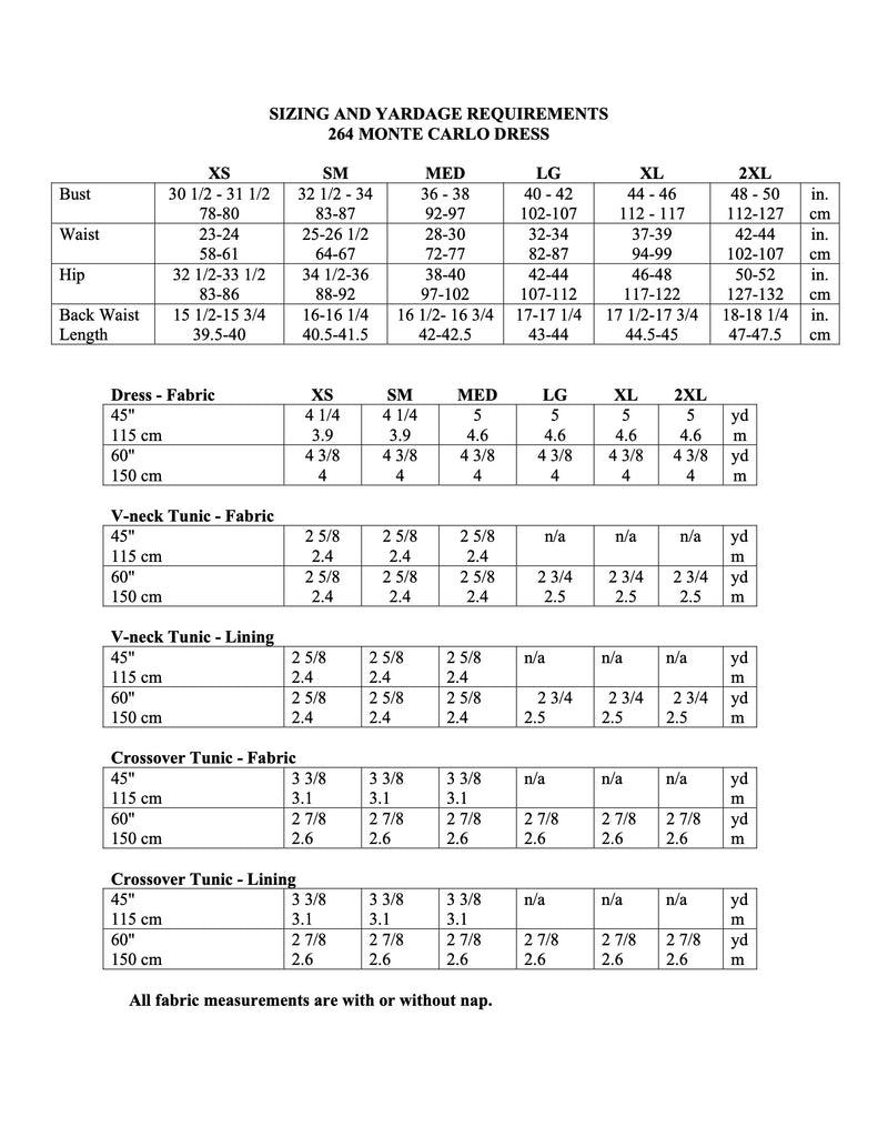 Folkwear - 264 Monte Carlo Dress - PDF and Printed Pattern