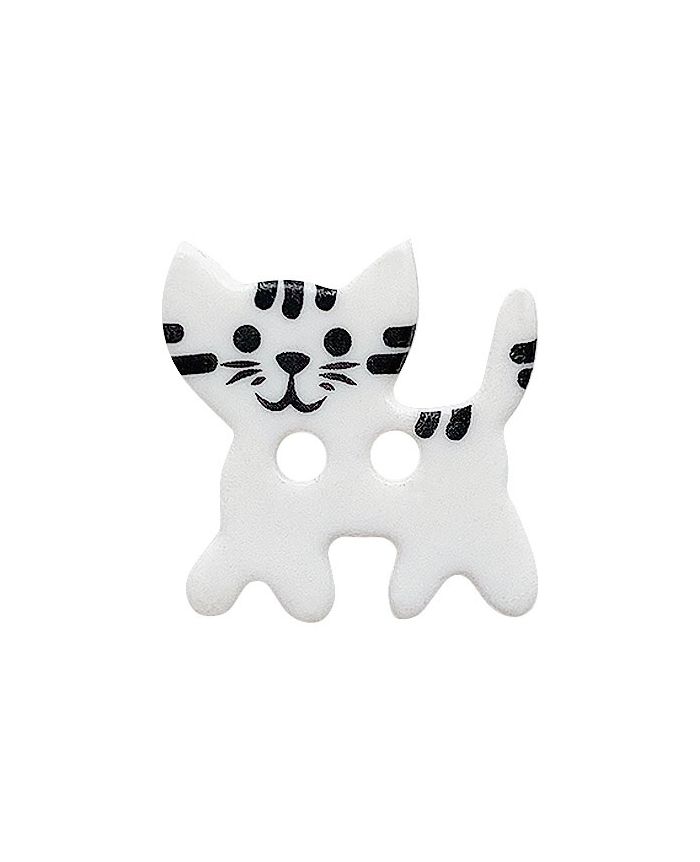 Children Cat Button - 15mm - Various Colors