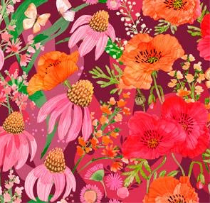 Moda - Superbloom - Wildflower Ombre - Jewel