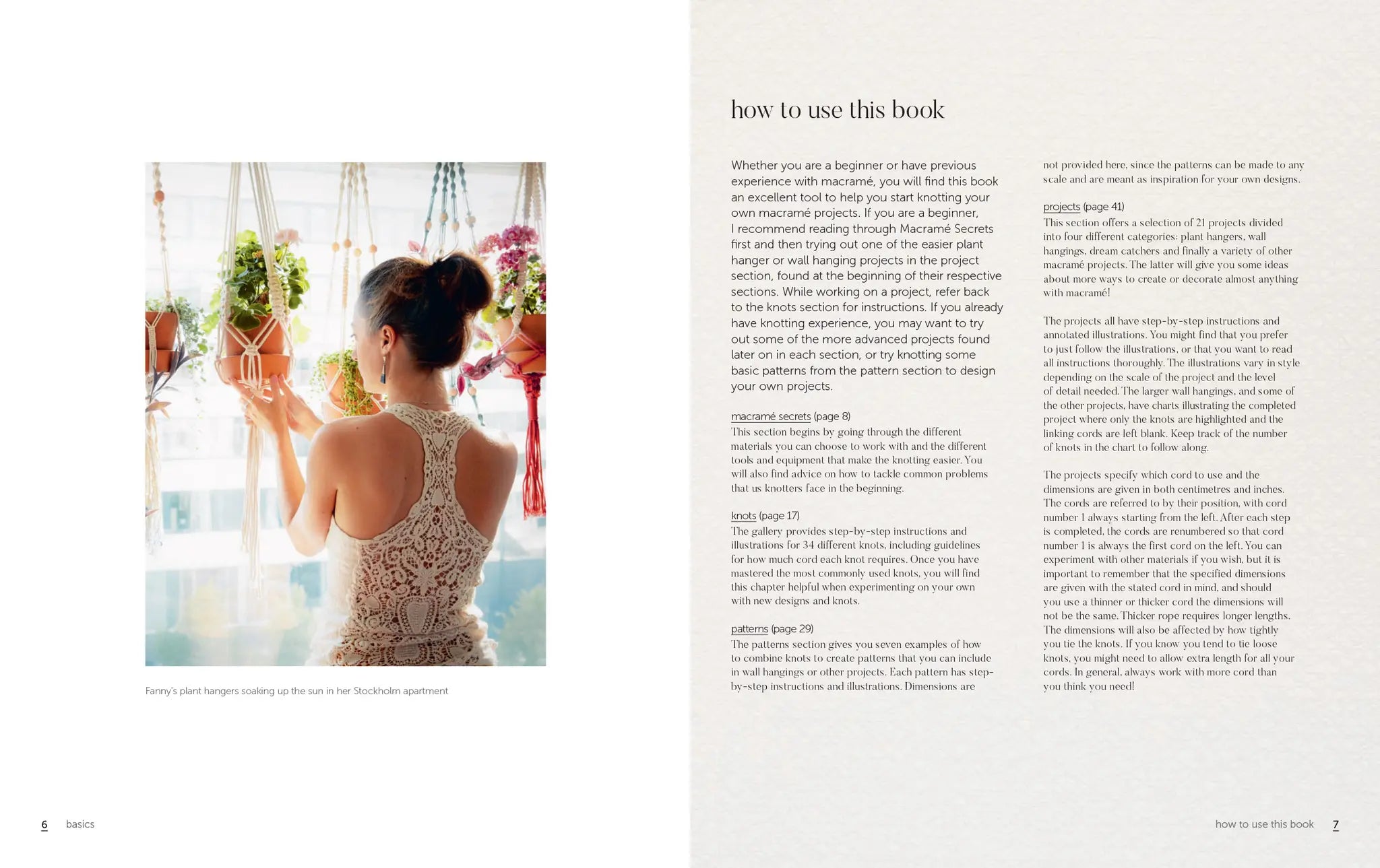 Page from a book showing a woman in a lace dress holding flowers with text on how to use the book.