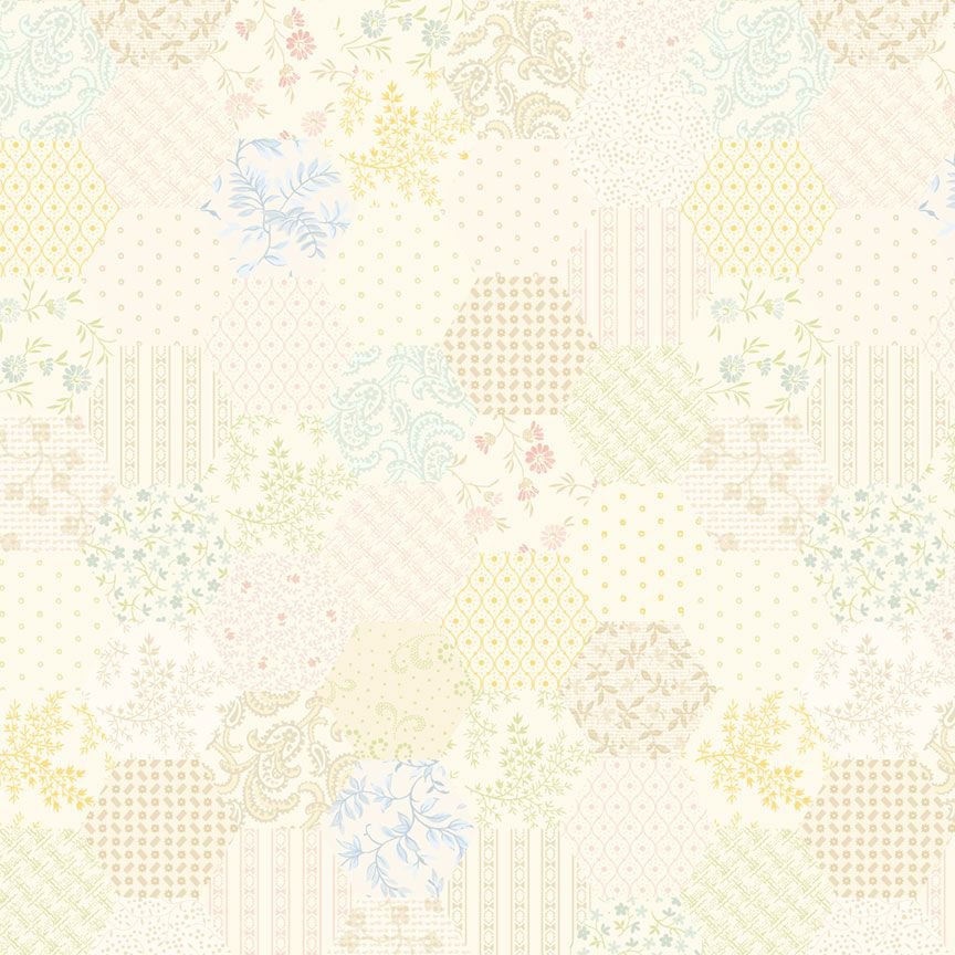 Marcus Fabrics - 108" Quilt Back - Vanilla Hexagon