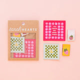 Sarah Hearts - Woven Sewing Labels - Joyful June